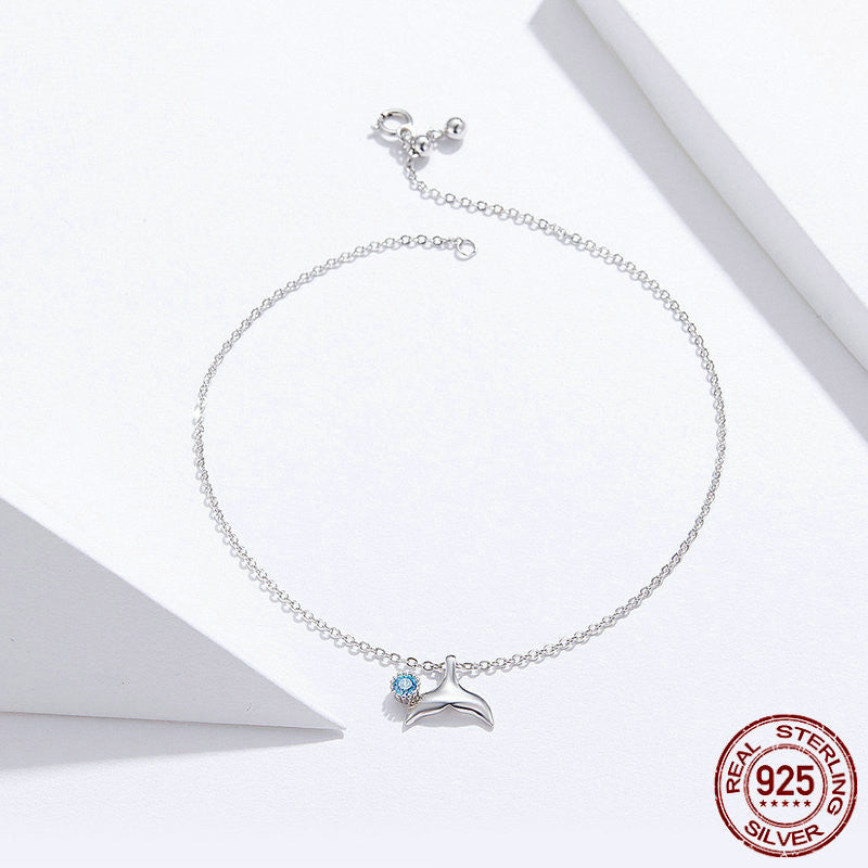 Women's Fashion Simple Sterling Silver Anklet