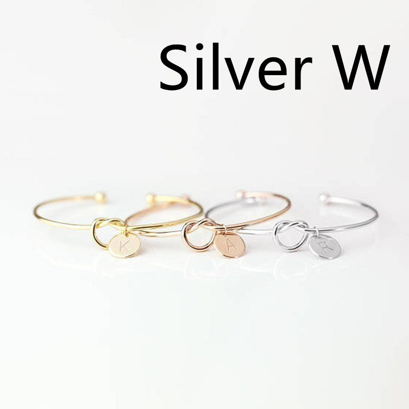 European And American Fashion Dead Knot Letter Bracelet