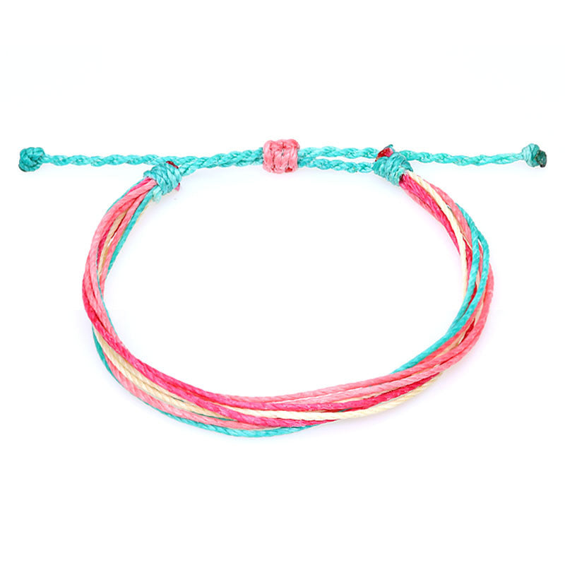Wax Thread Braided Bracelet Bohemian South American Waterproof