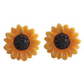 Japanese And Korean  Net Red Sun Flower Girl Student Sweet Ins Wind Flower Earrings