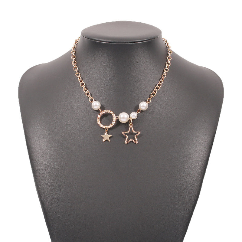 Personality Necklace Female Alloy Simple Retro Temperament Clavicle Chain