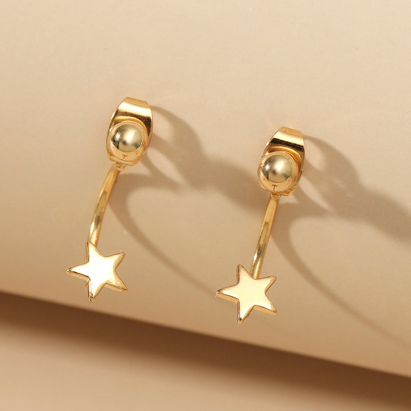 Fashion Personality Star Hook Earrings