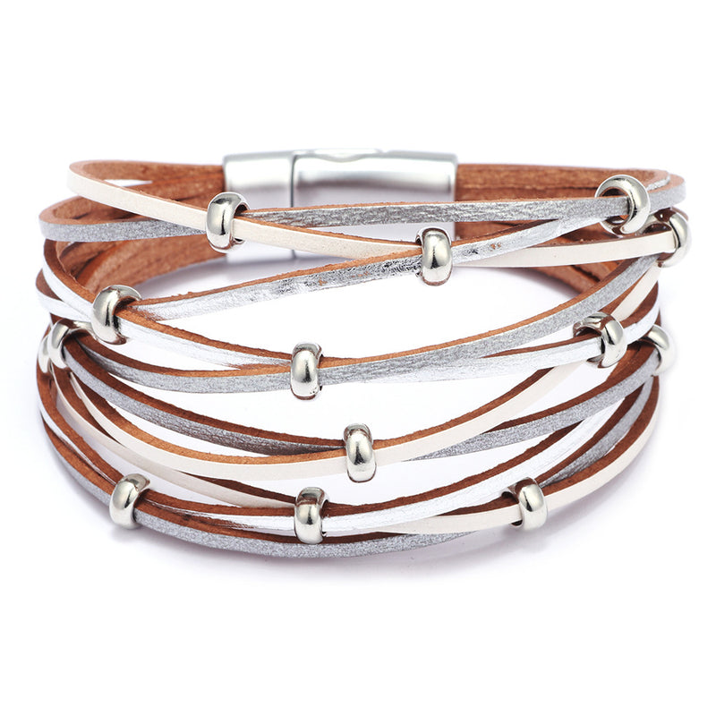 Multi-Layer Braided Leather Bracelet