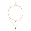 Multi-layer Necklace Simple Crystal Five-pointed Star Clavicle Chain Female