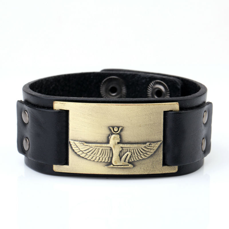 Tarot Queen Leather Bracelet Family Gift