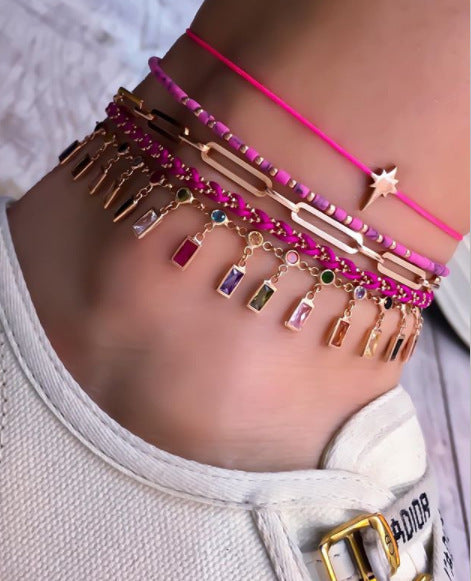 Fashion Small Fish Shell Anklet Set