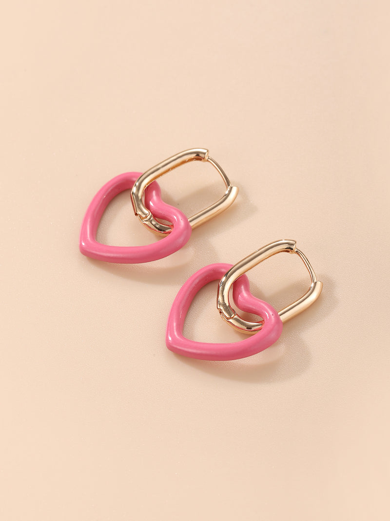 Fashionable Simple Metal Temperament Earrings