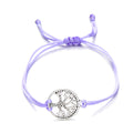 Simple hand-woven red rope tree of life bracelet