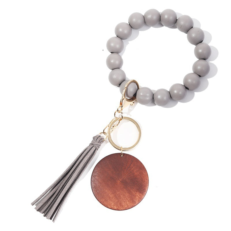 Korea Velvet Tassel Bracelet Keychain DIY