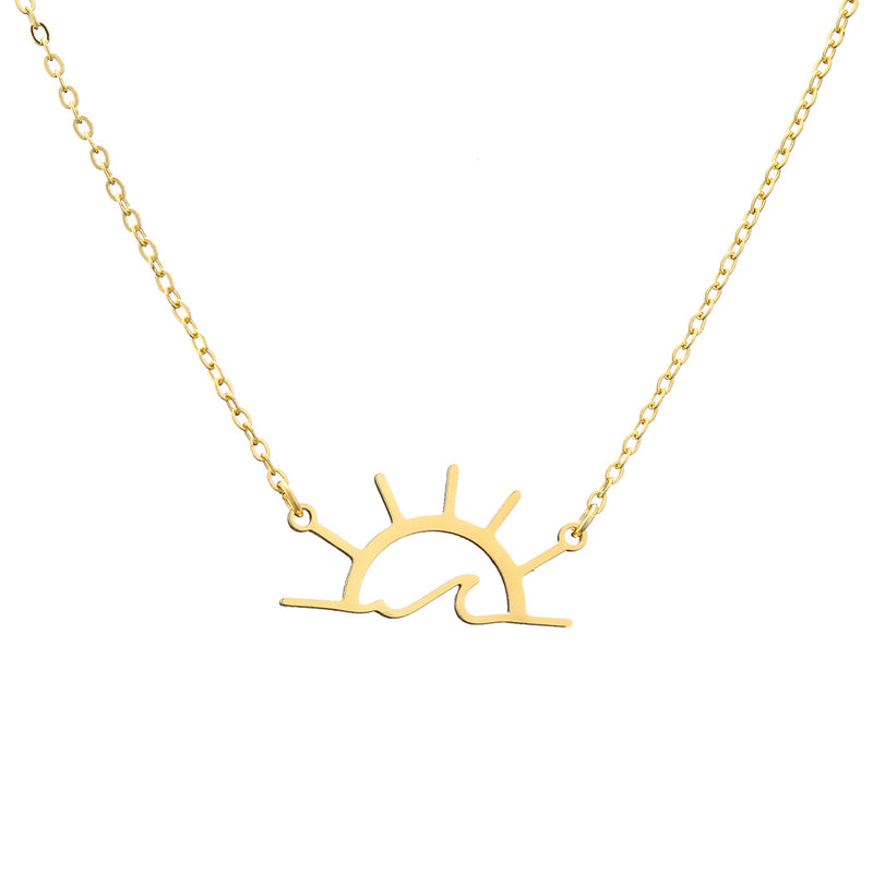 Fashion Personality Sunshine Pendant Necklace Ladies