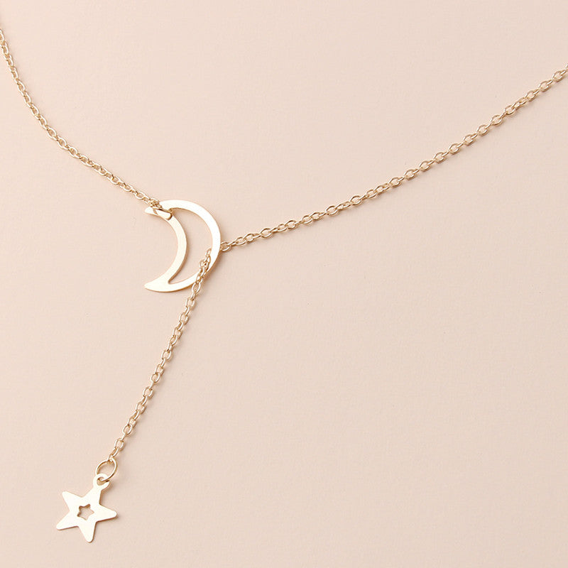 New Fashion Star Moon Cute Simple Necklace