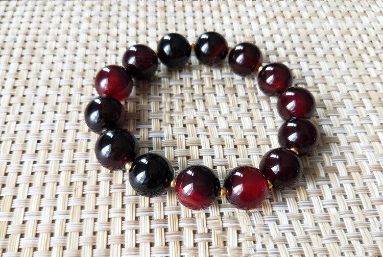 Natural Red Agate Chalcedony Bracelet