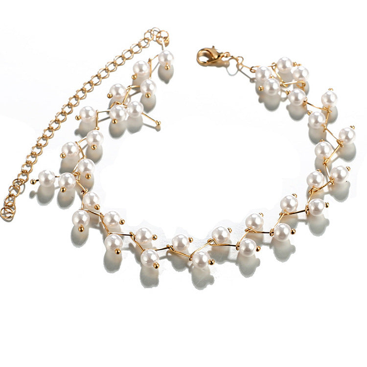 Pearl Collarbone Chain Women's Neck Strap