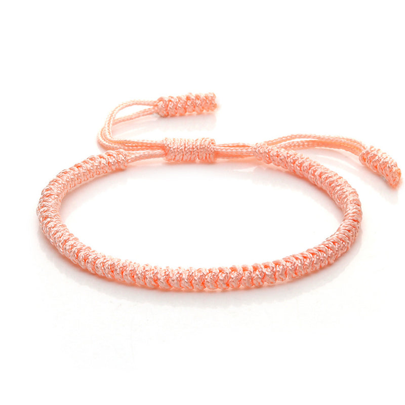Ethnic Style,  Hand-woven Red Knots Rope Bracelet