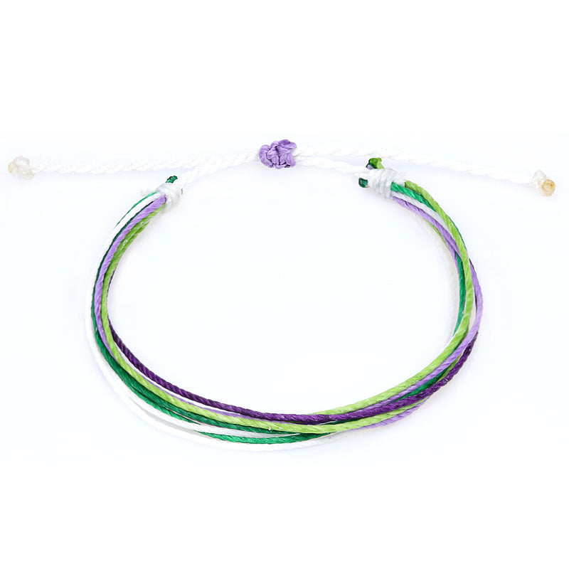 Wax Thread Braided Bracelet Bohemian South American Waterproof