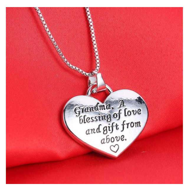 New engraved heart pendant necklaces