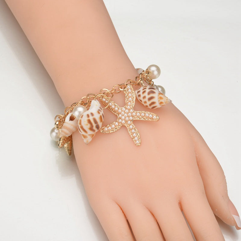 Tidal Ocean Starfish Shell Bracelet
