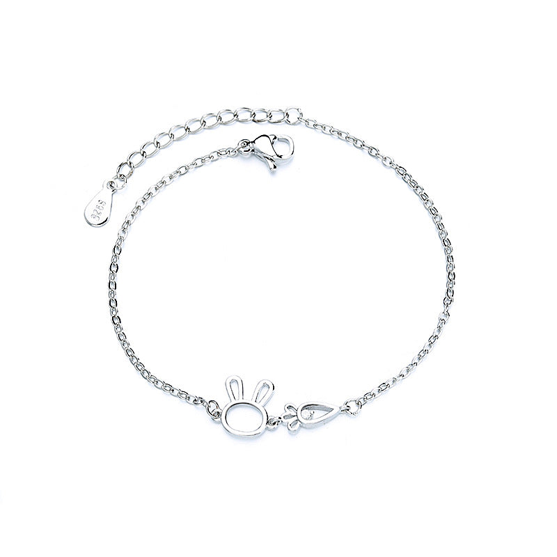 Diamond Bunny Carrot Friend Bracelet