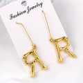 Alloy letter Earrings