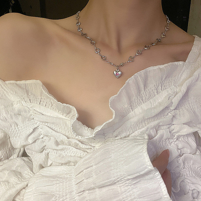 Love Necklace Cold Wind Clavicle Chain