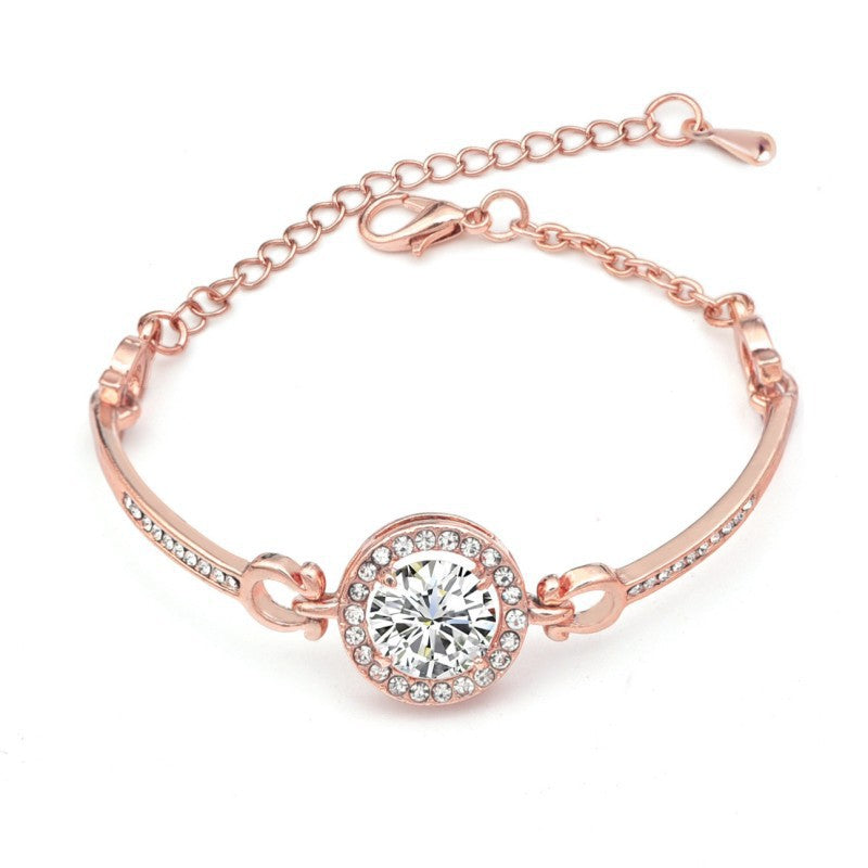 Fashion copper zircon bracelet