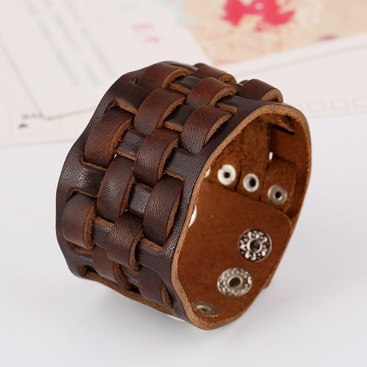 Vintage leather bracelet bracelet