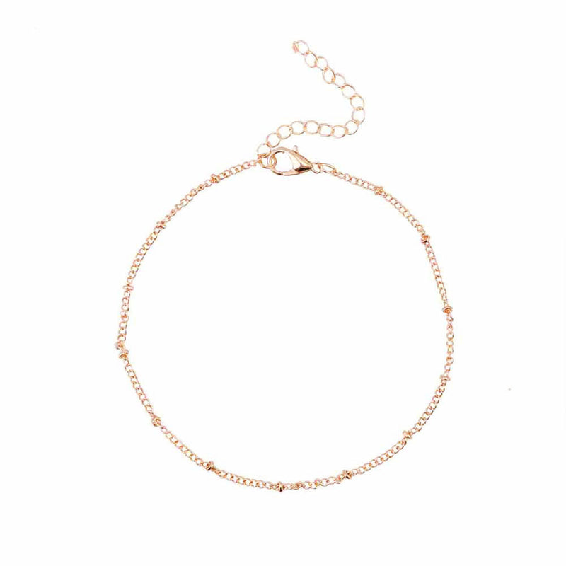 Copper Bead Chain Anklet