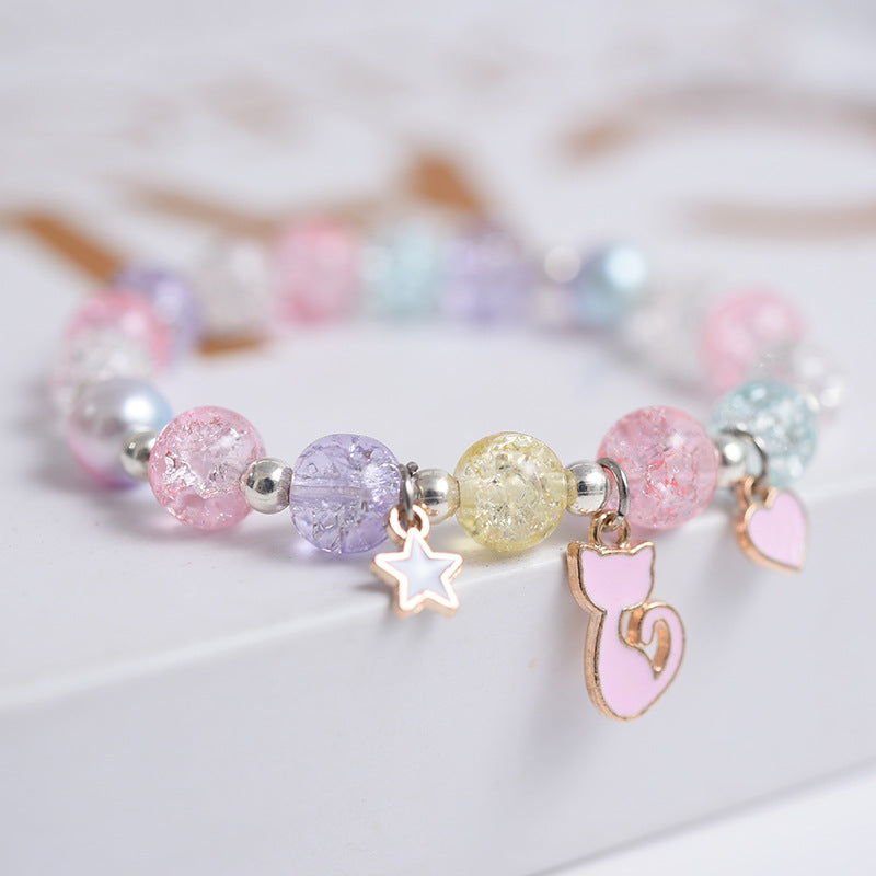 Korean Style Fashion Popping Crystal Small Daisy Bracelet
