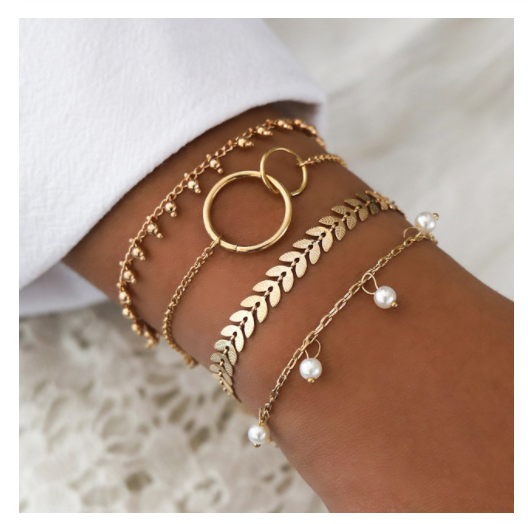 Simiya style multilayer chain bracelet