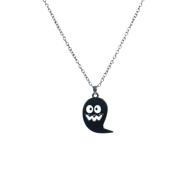 Ghost Halloween Costume Accessories Jewelry Long Necklace