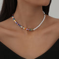 Asymmetric Color Beads Imitation Pearl Lion