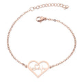 Stainless steel ECG bracelet female