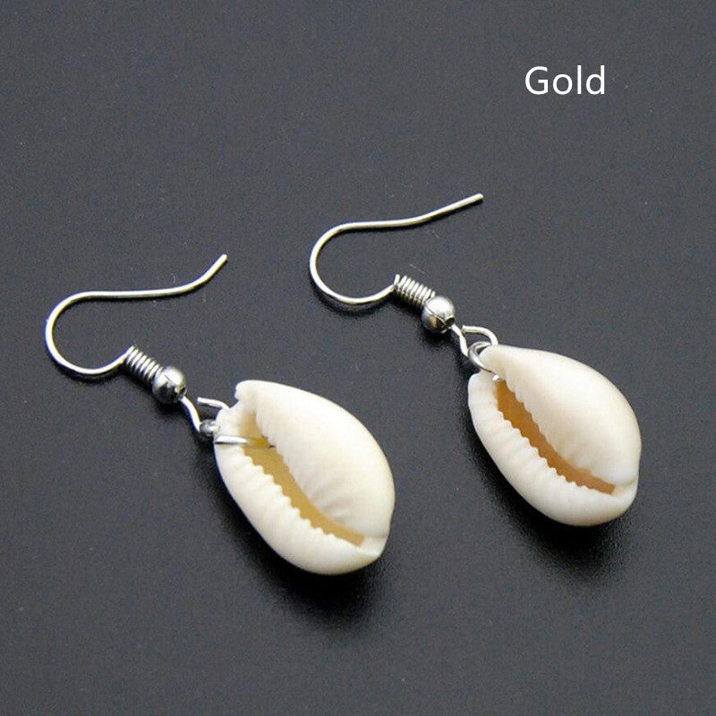 New Jewelry White Shell Fashion Shell Pendant Earrings Simple And Popular Earrings