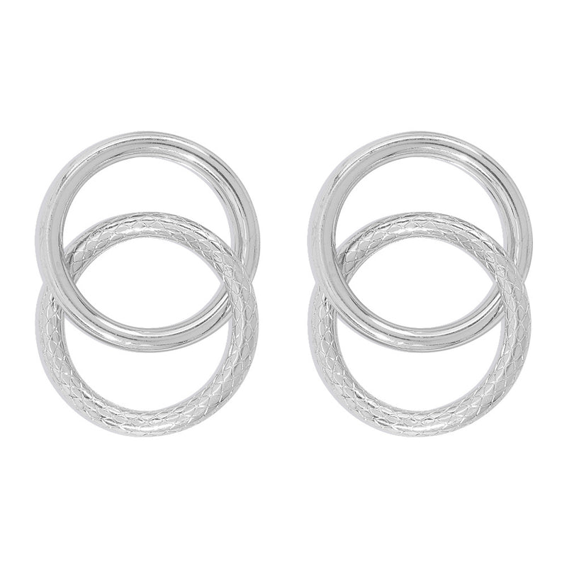 Ring Hollow Alloy Earrings Geometric Pattern Earrings