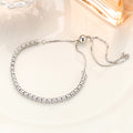 Sterling Silver Diamond Crystal Bracelet