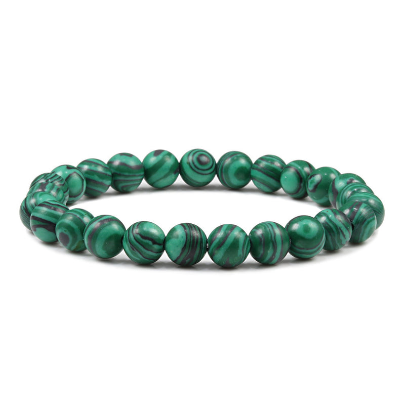 Creative Pure Pearl Bracelet Malachite Beads