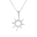 Sun alloy clavicle fish bone short necklace