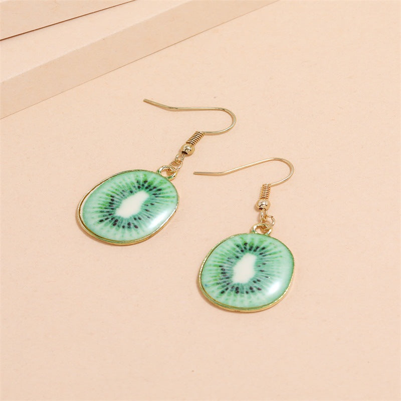 Summer Personality Lemon Earrings