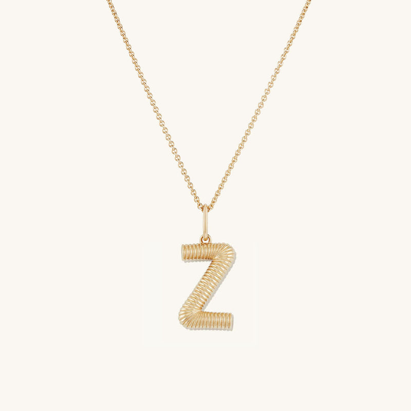 Personalized Simple Letter Necklace Fashion Creative Pattern Gold 26 Letter