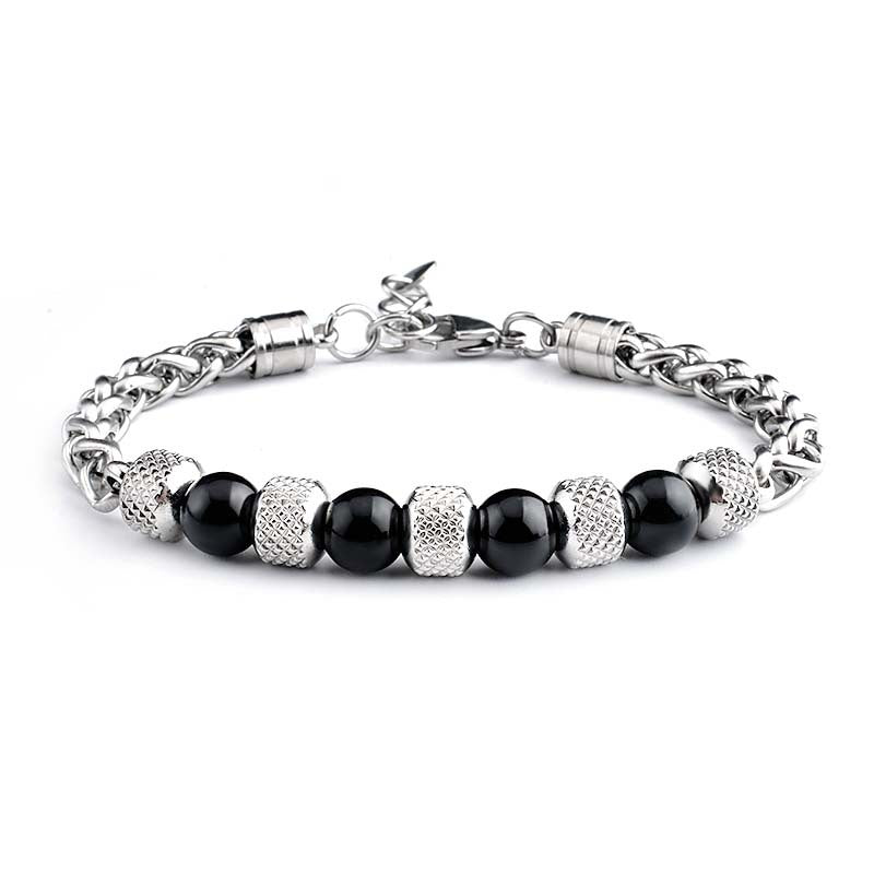 New Tiger Eye Men's Adjustable Beaded Bracelet