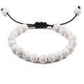 Personalized Volcanic Stone Tiger Eye Chain Couple Bracelet