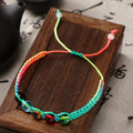 Color Rope Bracelet Five Color Glass