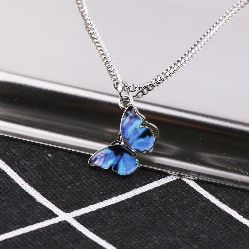 Ins dream butterfly necklace