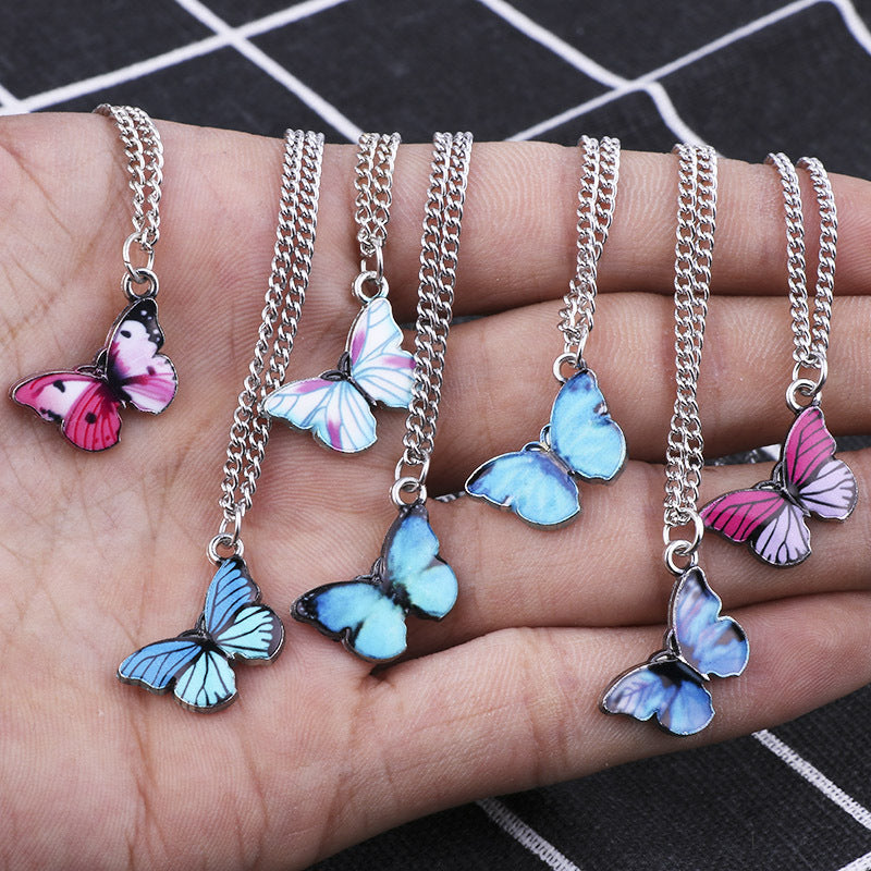 Ins dream butterfly necklace