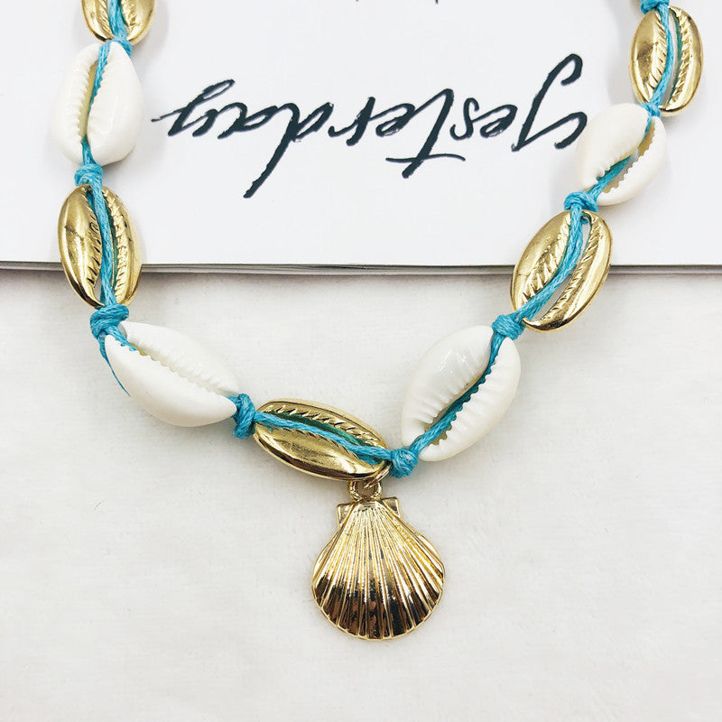 Alloy shell necklace