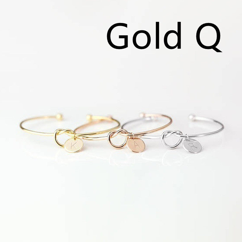 European And American Fashion Dead Knot Letter Bracelet