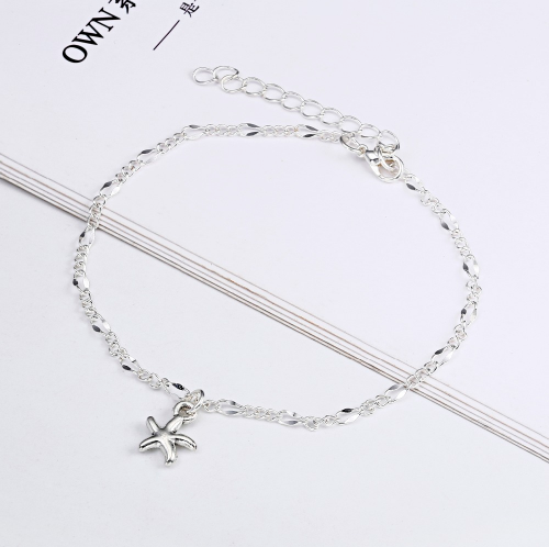 Personality Anklet Silver Beach Yoga Starfish Pendant