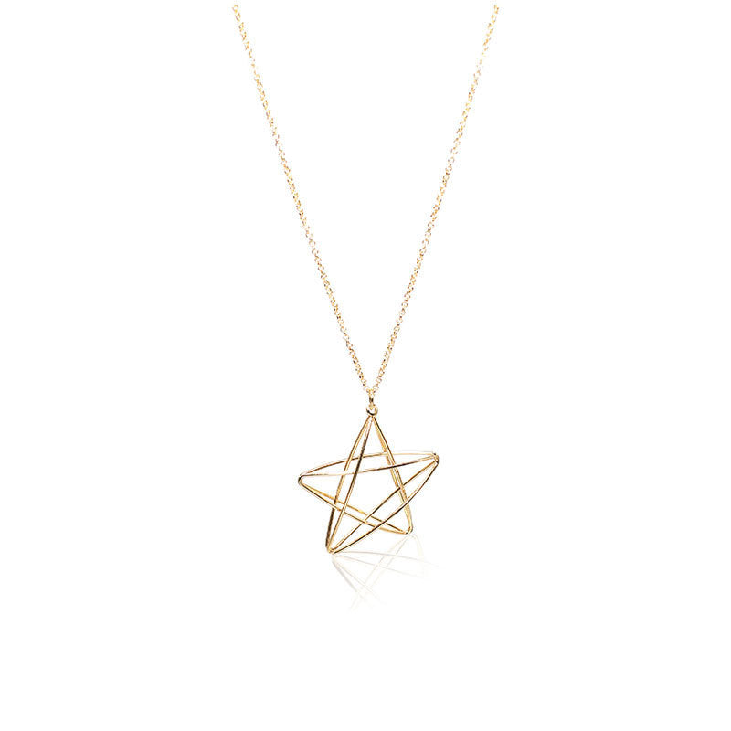 Three-dimensional Five-pointed Star Pendant Fashion Personality Fun