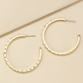 Metal Circle Earrings Personality Cold Wind Exaggerated Large Circle Earrings