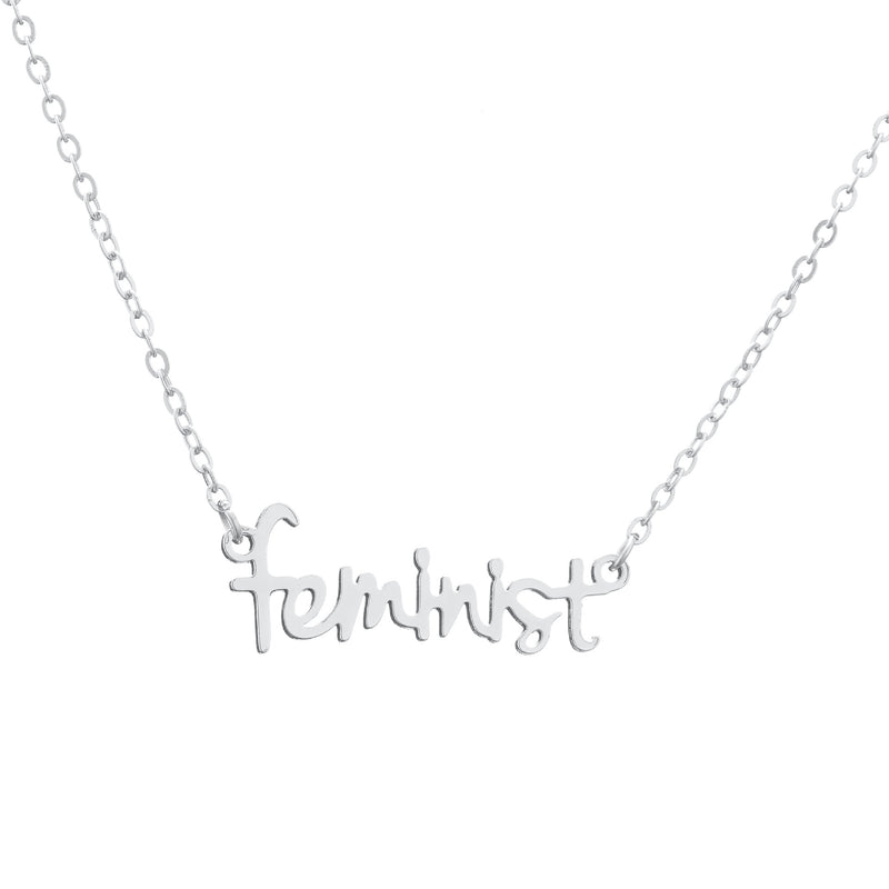 Name Feminist Necklace Women's Handwritten Chain  Christmas Gift